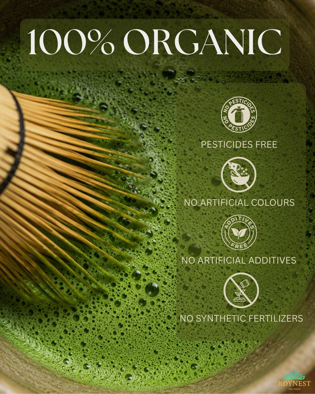 Roynest Ceremonial Matcha Powder 50g – Organic Matcha - Roynest