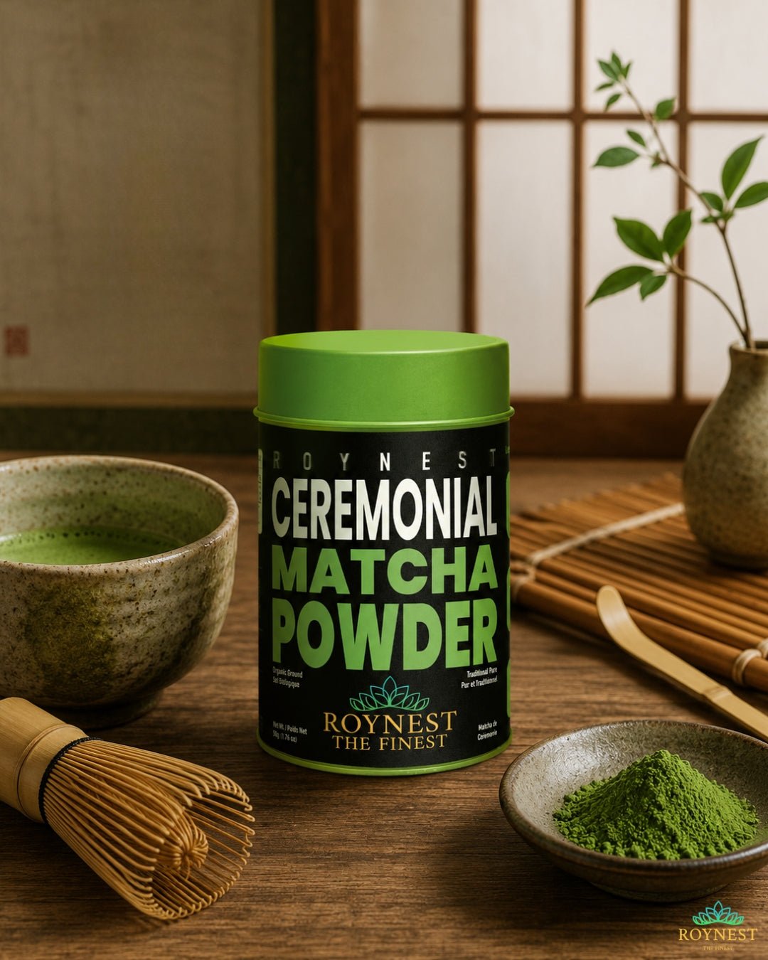 Roynest Ceremonial Matcha Powder 50g – Organic Matcha - Roynest