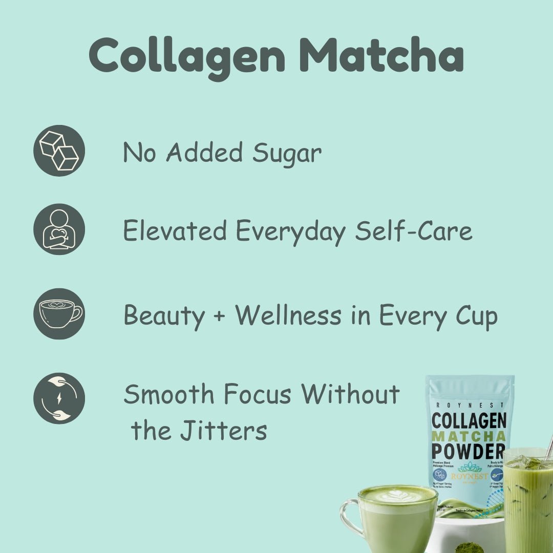 Roynest Collagen Matcha Latte – Case of 16 | Premium Matcha - Roynest